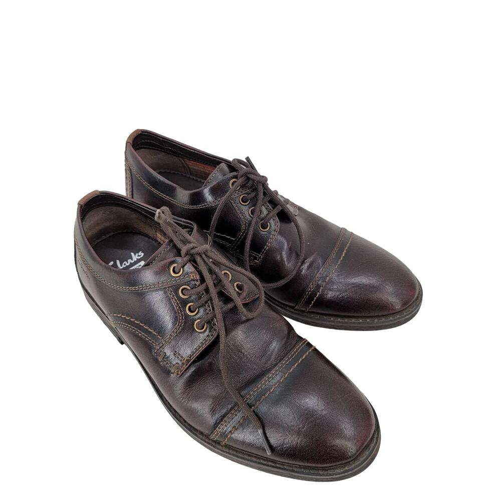 Clarks Dress Delsin View Leather Oxford Shoe 7.5M